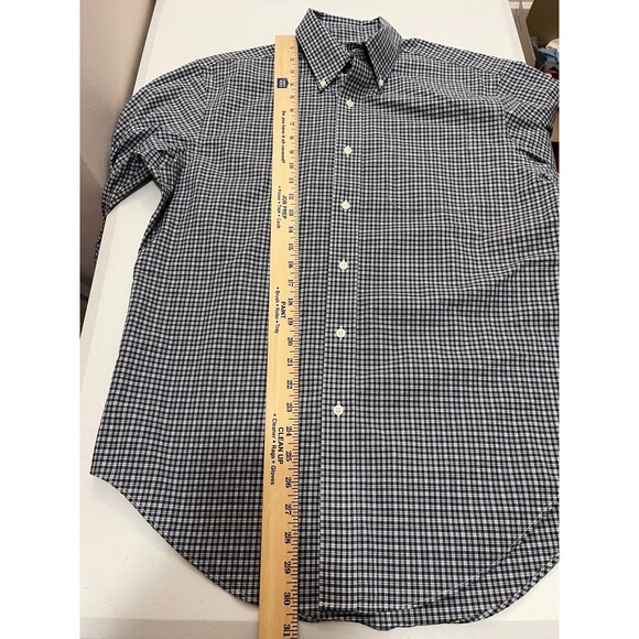 Lauren Ralph Lauren Men's Classic Fit Non Iron Plaid Shirt Size 15.5 32/33 - Picture 7 of 8